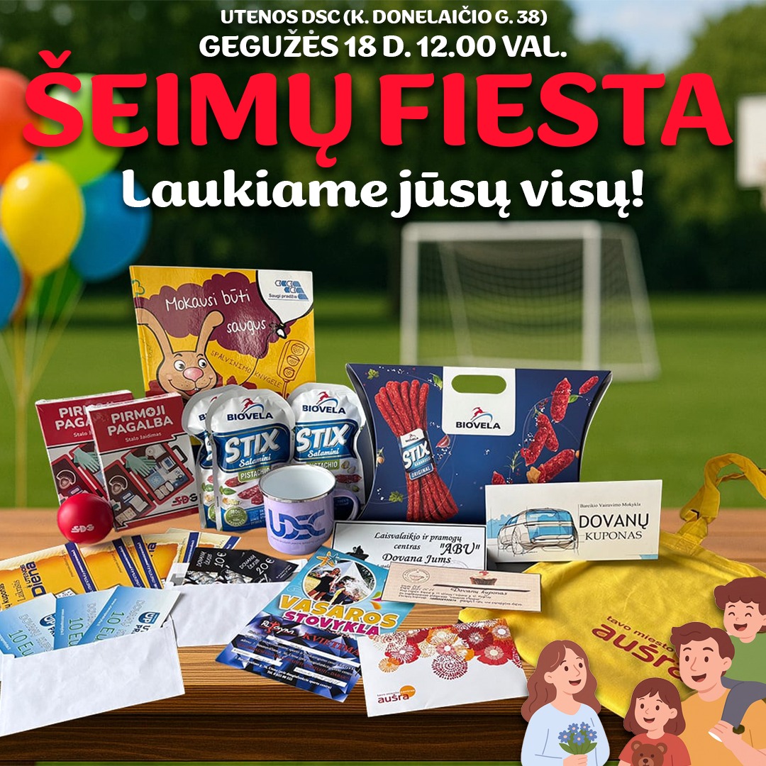Dalinamės džiaugsmu ir prizais – jie skirti Jums
