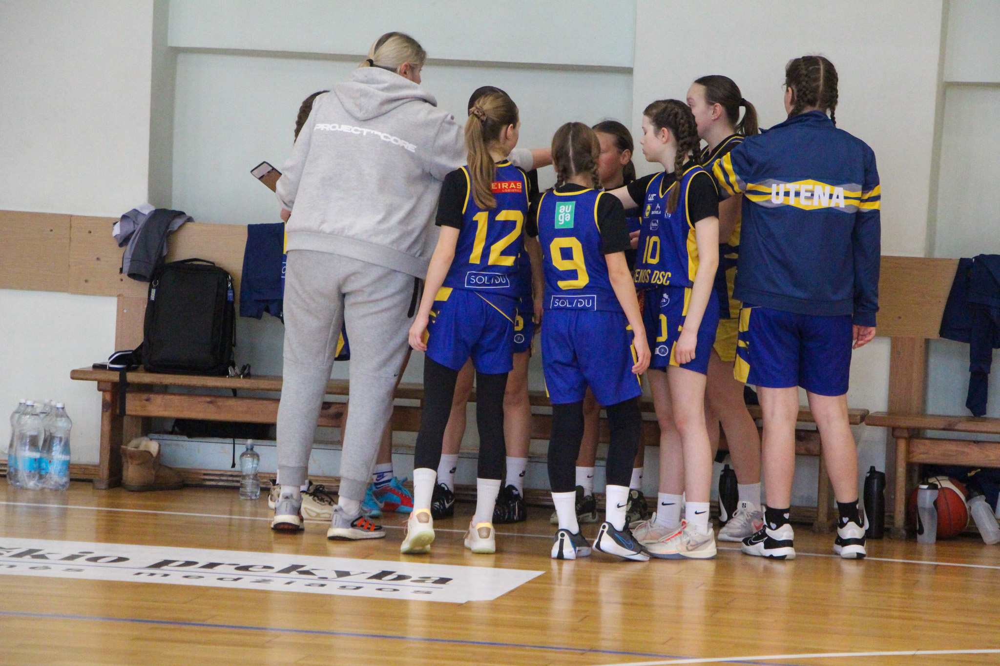 U14 mergaičių užtikrinta pergalė