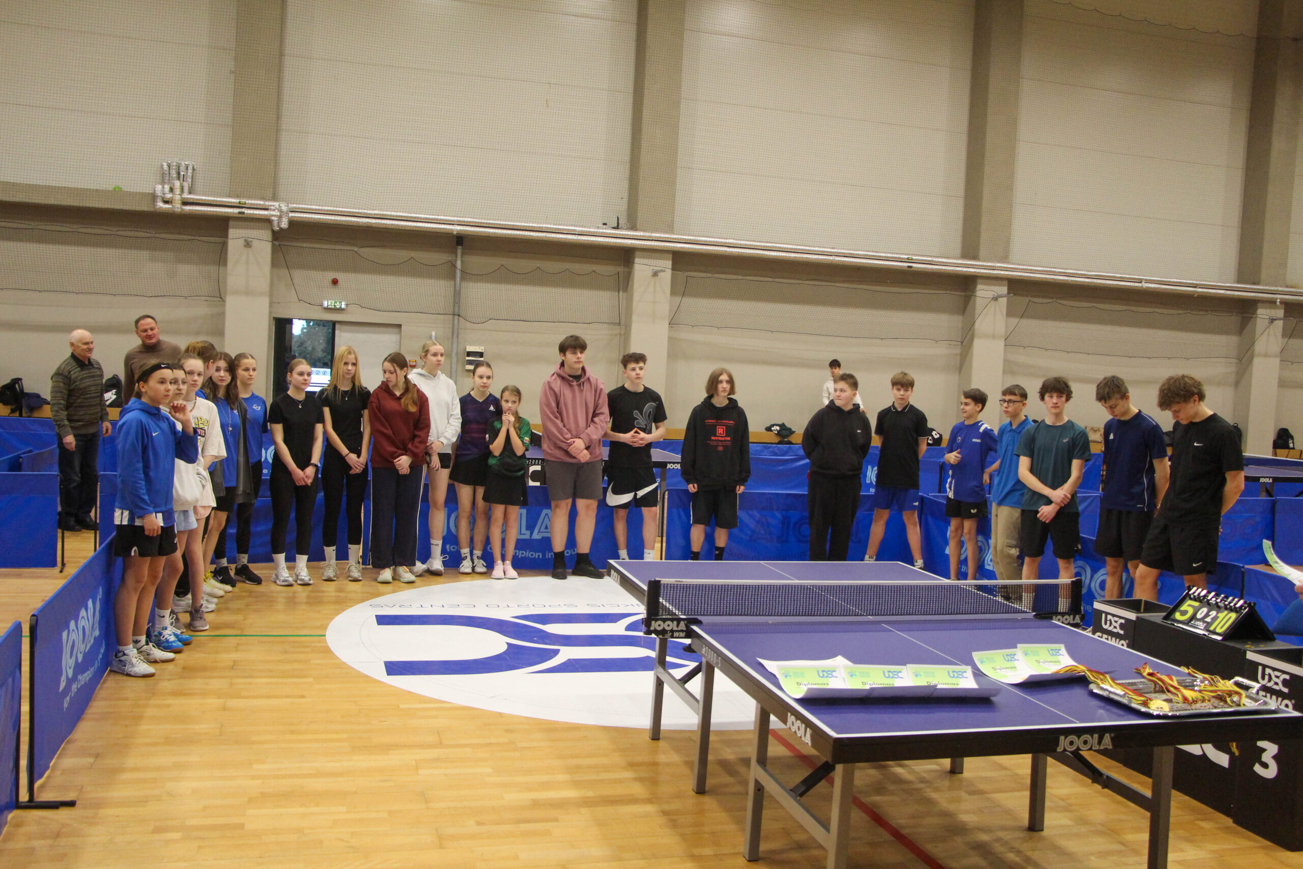 Utenos miesto daugiafunkciame sporto komplekse vyko Lietuvos mokyklų žaidynių stalo teniso zoninės varžybos