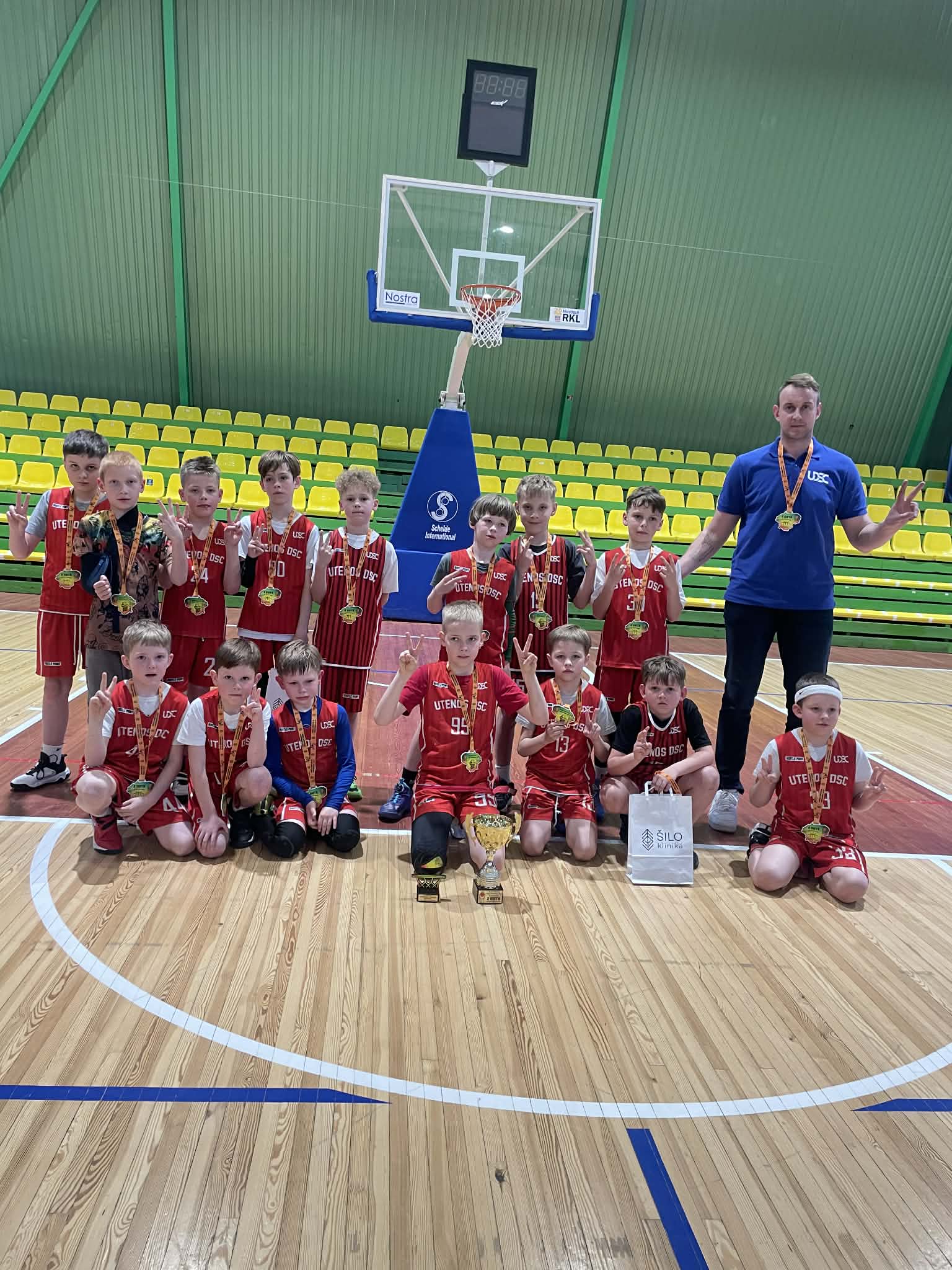 Mažų miestelių krepšinio lygos U9 divizione Utenos DSC iškovojo 2 vietą