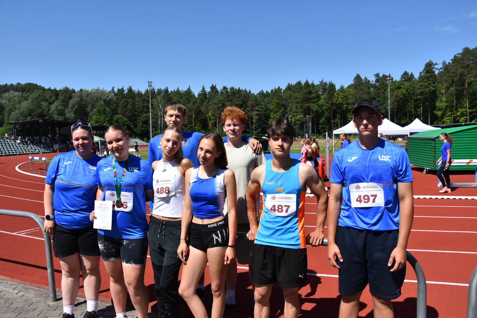 Lietuvos lengvosios atletikos jaunių čempionate – du Utenos sportininkų bronzos medaliai