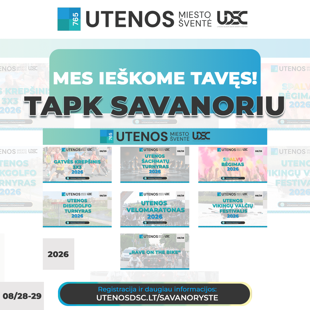 Ieškome savanorių miesto šventės sporto renginiams