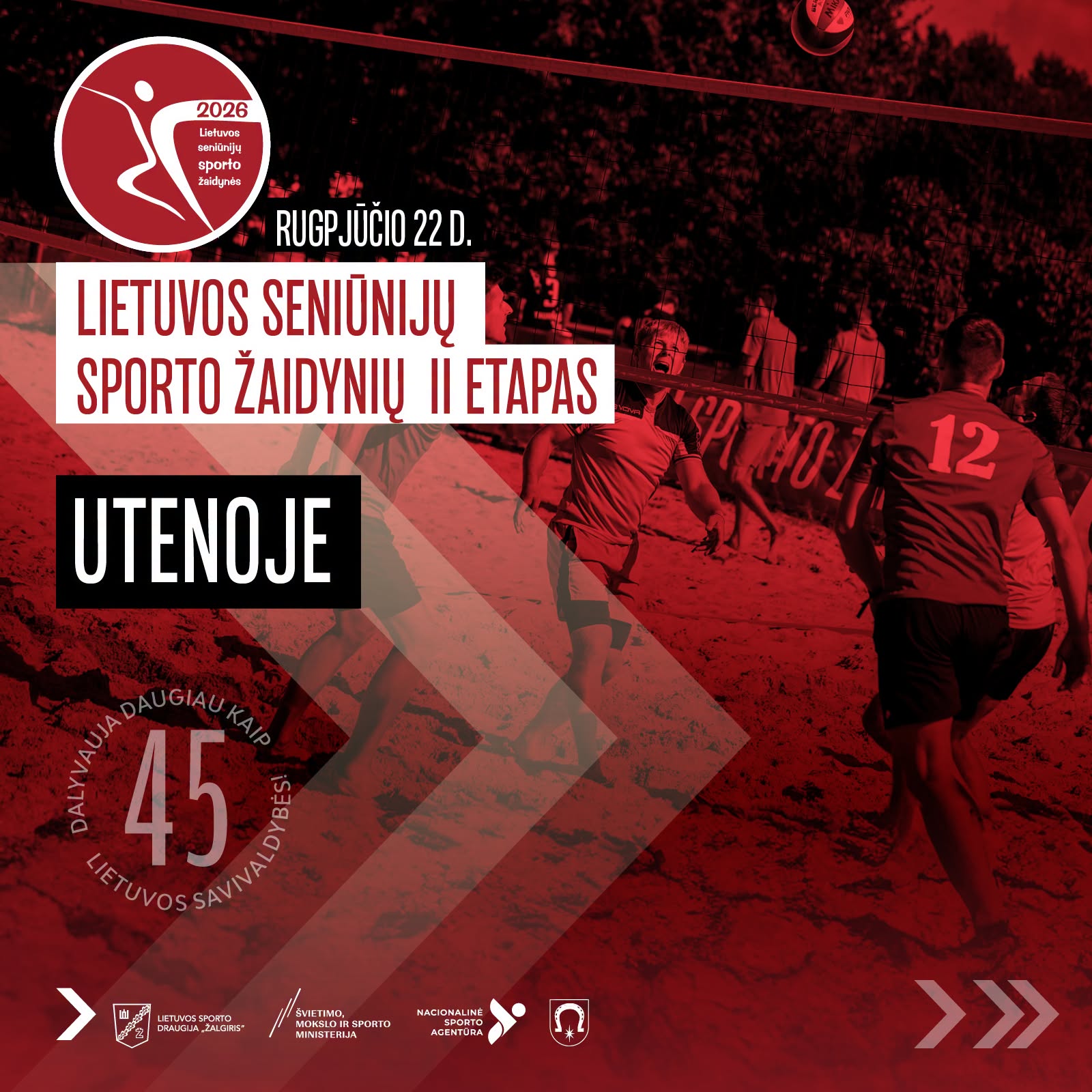 Lietuvos seniūnijų sporto žaidynių II etapas – jau rugpjūčio 22 d. Utenoje