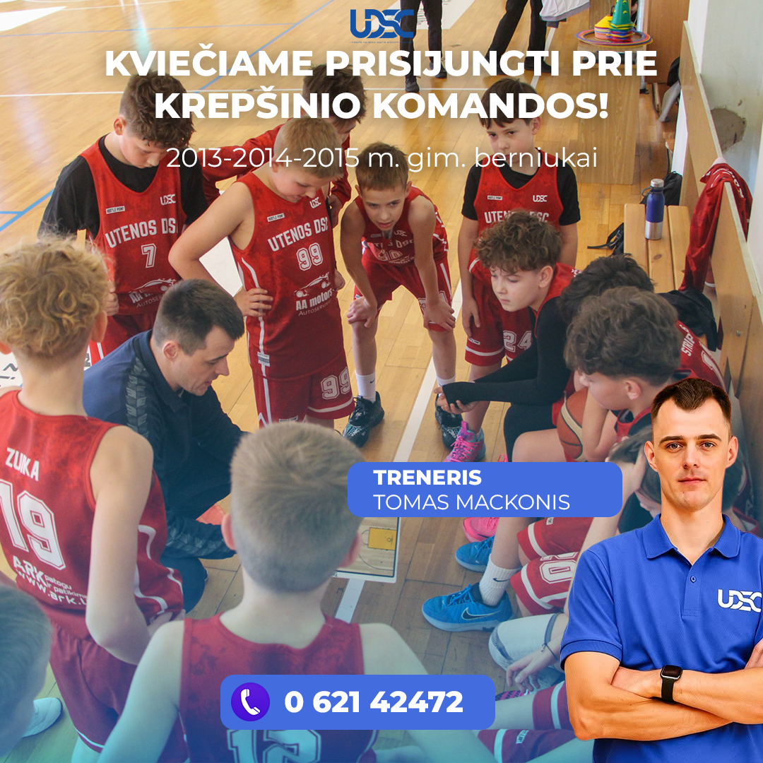 Treneris Tomas Mackonis kviečia prisijungti