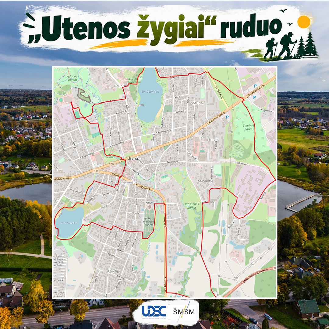 Skelbiama registracija ir žygio „Utenos žygiai“ – RUDUO trasa